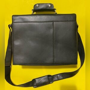 Mojuba grey leather laptop bag
